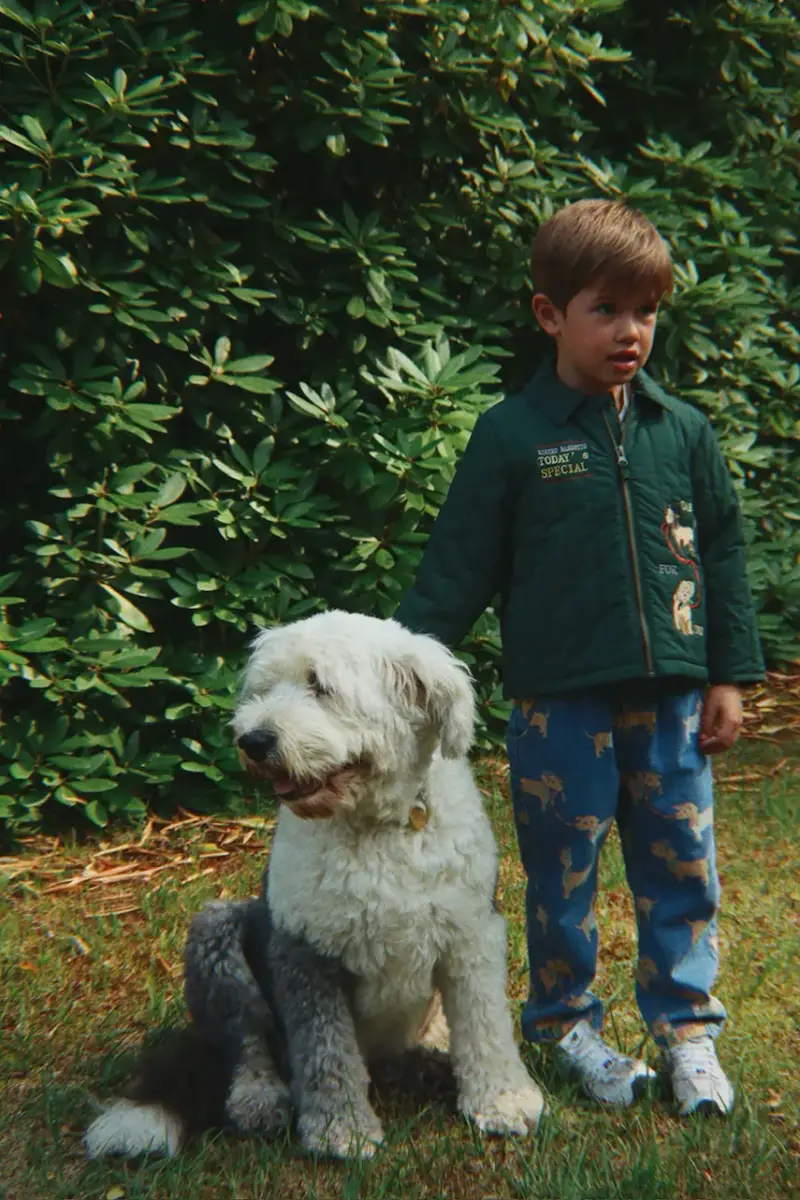 giacca per bambini JUNO COLLAR JACKET Verde
