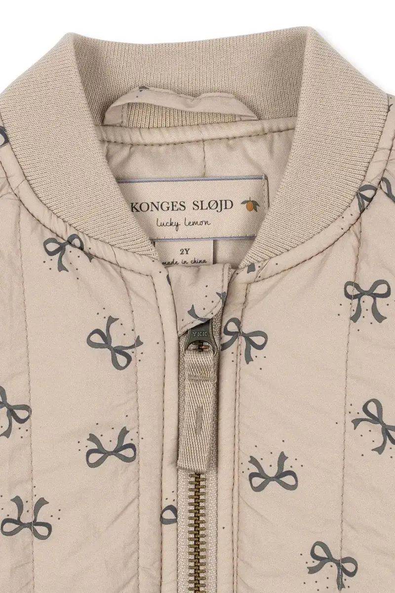 giacca per bambini JUNO PRINTED BOMBER JACKET colore verde KS104078 miniatura 3