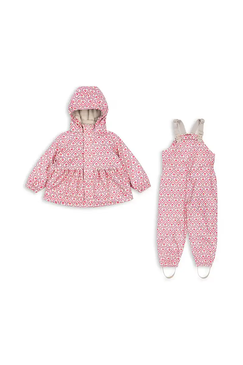 giacca RAINY PALME SET GIRL colore rosa KS103531 miniatura 2