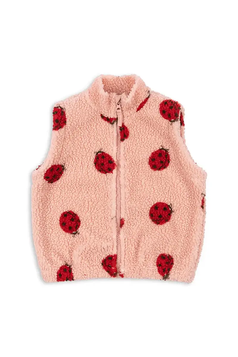 gilet da bambino JODY TEDDY VEST GRS colore rosa KS103481