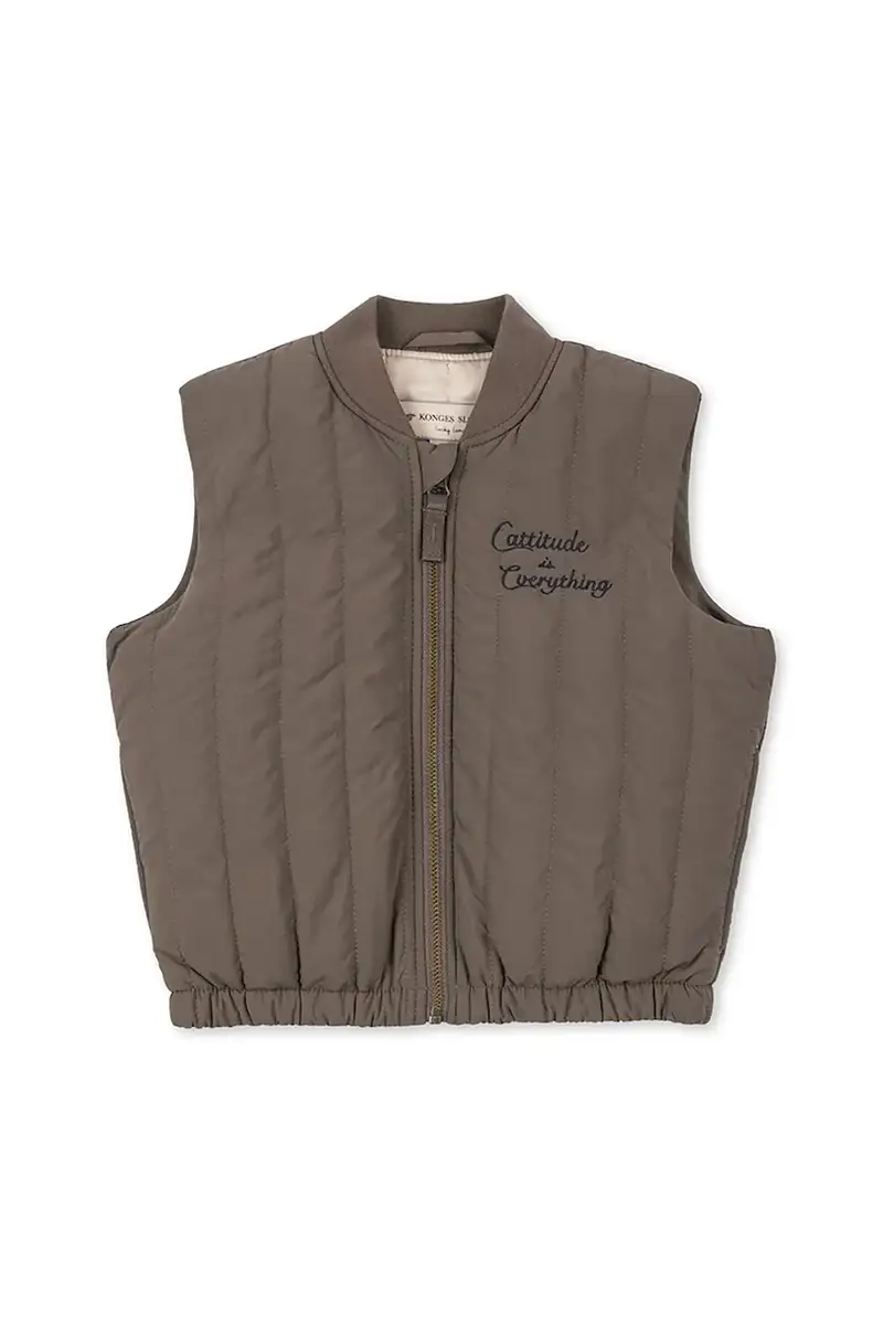 gilet da bambino JUNO VEST colore verde KS104076 miniatura 2