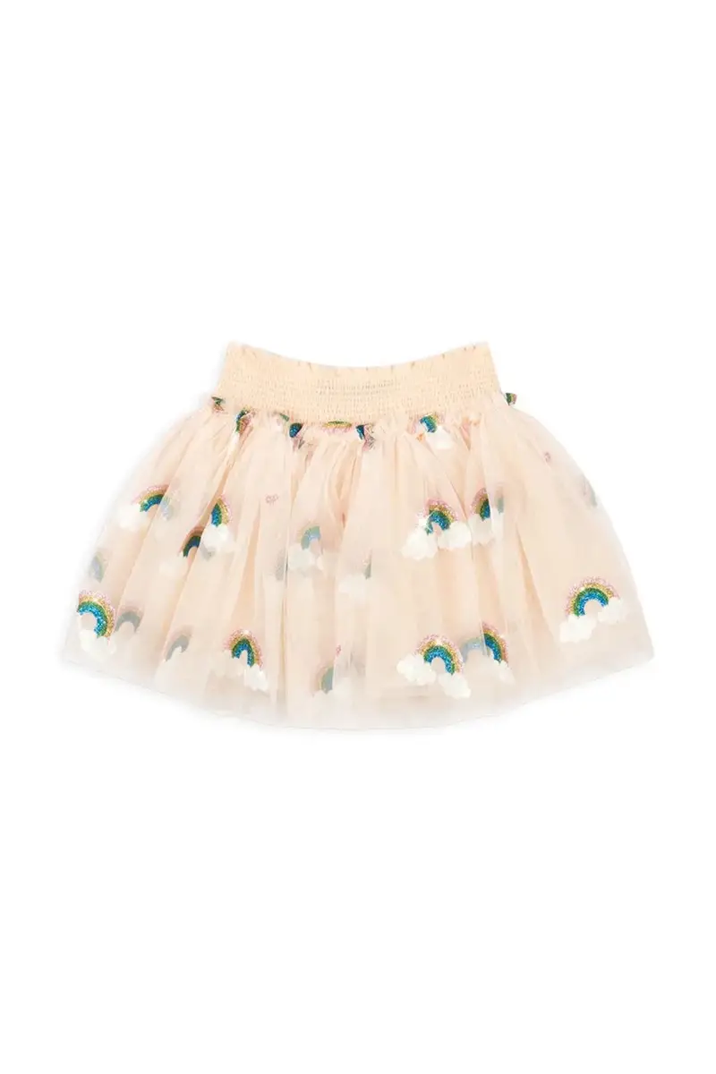 gonna bambina TULLIE SMOCK SKIRT colore beige KS104021 miniatura 2