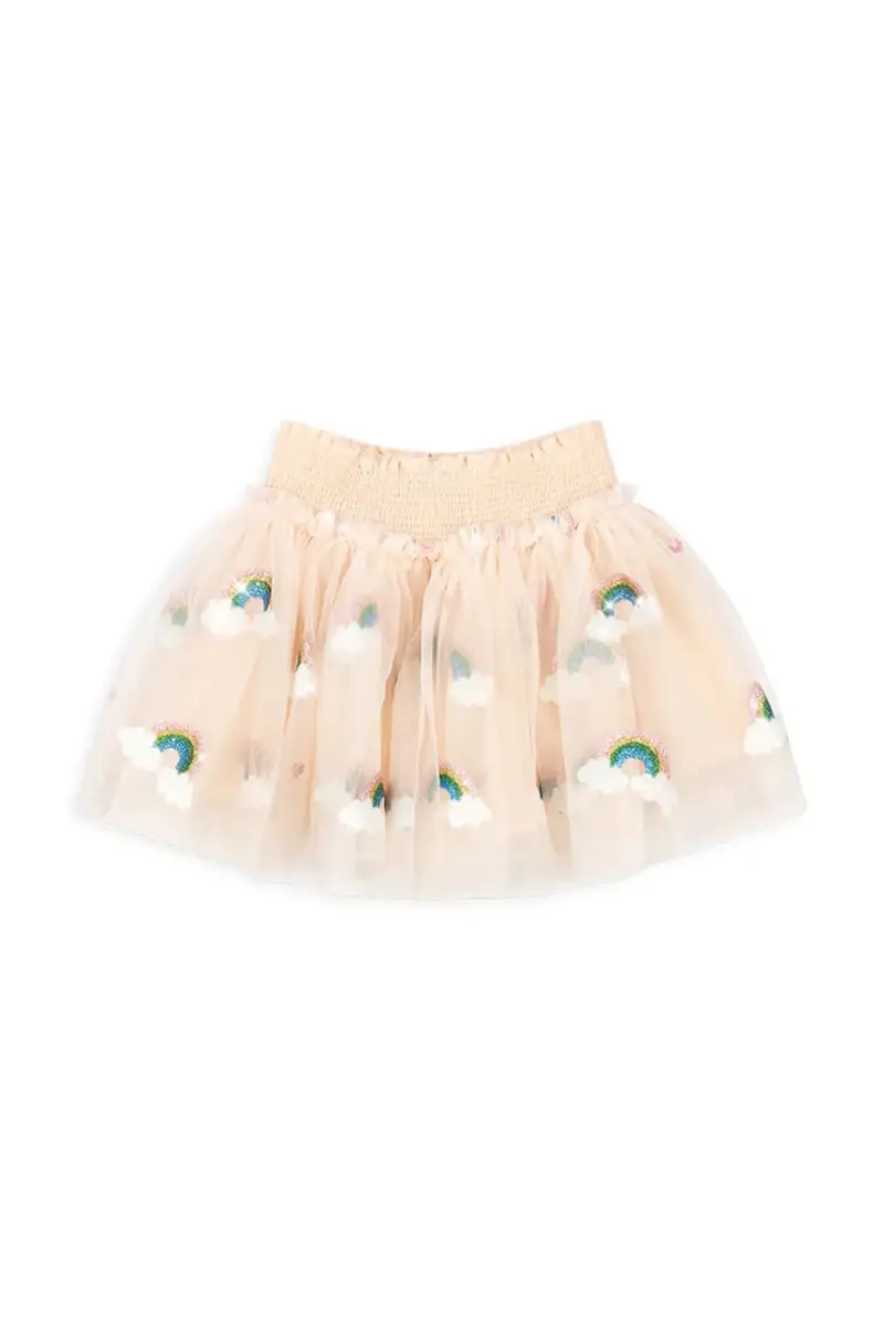 gonna bambina TULLIE SMOCK SKIRT colore beige KS104021