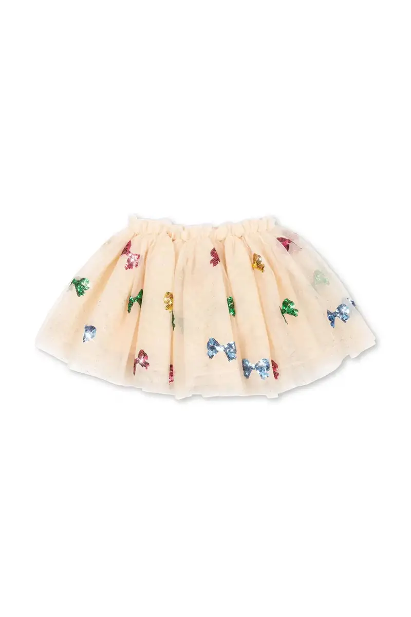 gonna bambina YVONNE SKIRT colore beige KS104047 miniatura 2