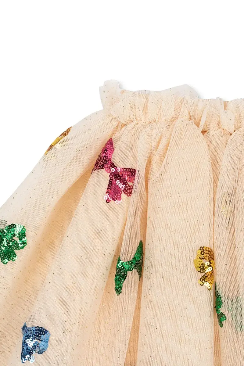 gonna bambina YVONNE SKIRT colore beige KS104047 miniatura 3