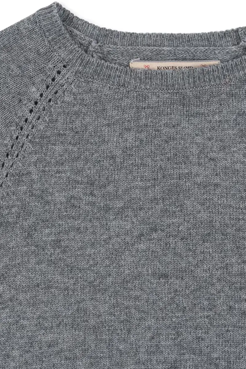 maglione con cashmere CATHY KNIT SWEATER colore grigio KS103748 miniatura 3