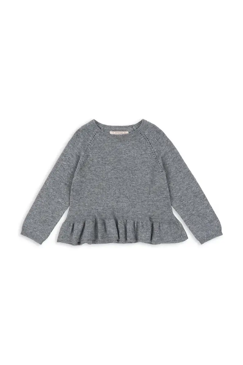 maglione con cashmere CATHY KNIT SWEATER colore grigio KS103748