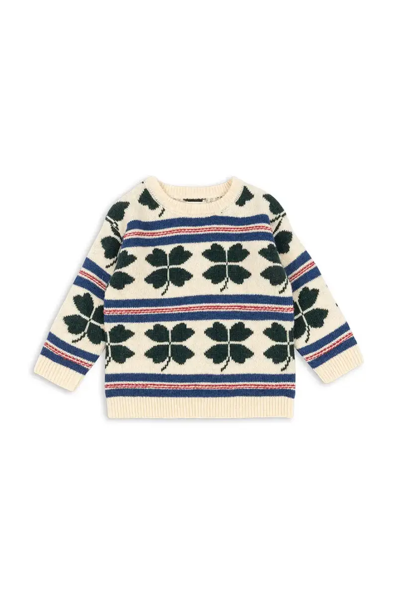 maglione con lana per bambini BILLI SWEATER Beige