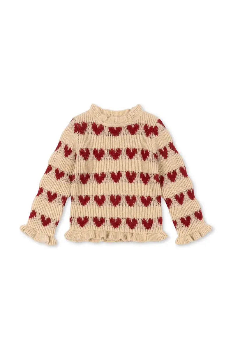 maglione con lana per bambini LAULA SWEATER Beige