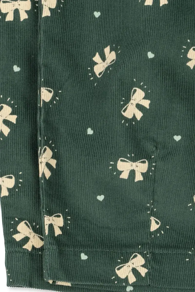 pantaloni in lana bambino/a AVERY FRILL PANTS GOTS Verde miniatura 4