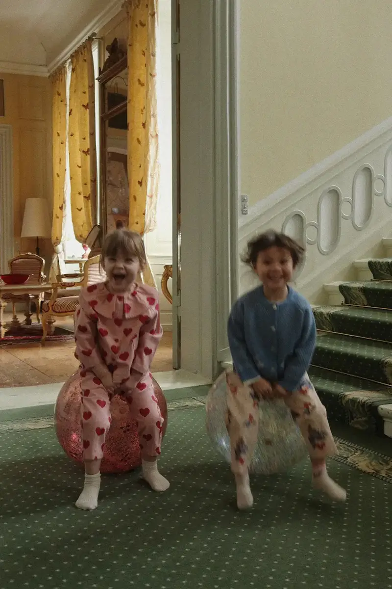 pantaloni in lana bambino/a AVI PANTS GOTS Beige miniatura 5