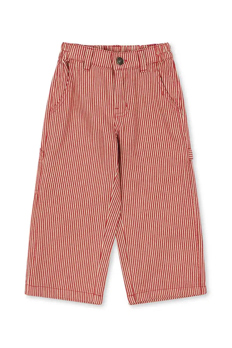 pantaloni in lana bambino/a LUC PANTS GOTS Rosa