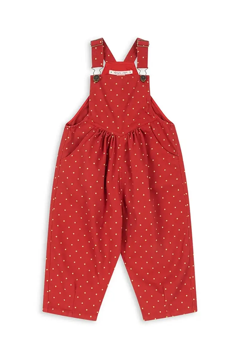 pantaloni in lana bambino/a NOLA OVERALLS GOTS colore rosso KS103945 miniatura 2