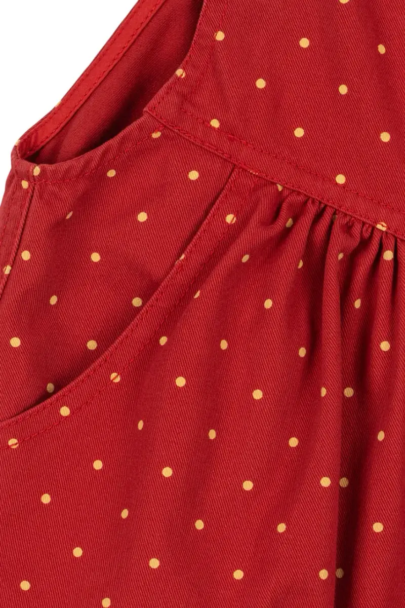 pantaloni in lana bambino/a NOLA OVERALLS GOTS colore rosso KS103945 miniatura 5