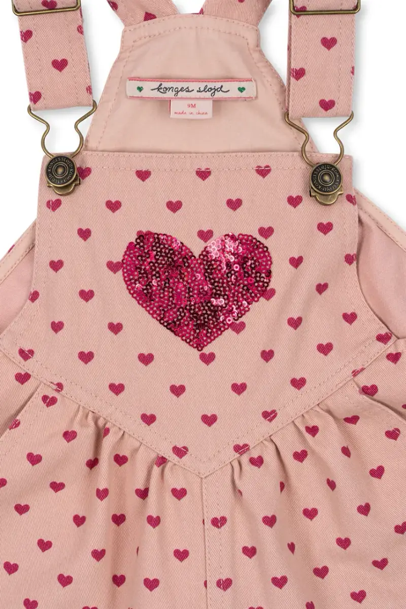 pantaloni in lana bambino/a NOLA SEQUIN OVERALLS GOTS colore rosa KS103947 miniatura 3