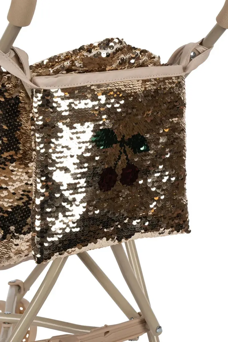 passeggino per bambole SPARKLY DOLL STROLLER KS103986 Oro miniatura 4