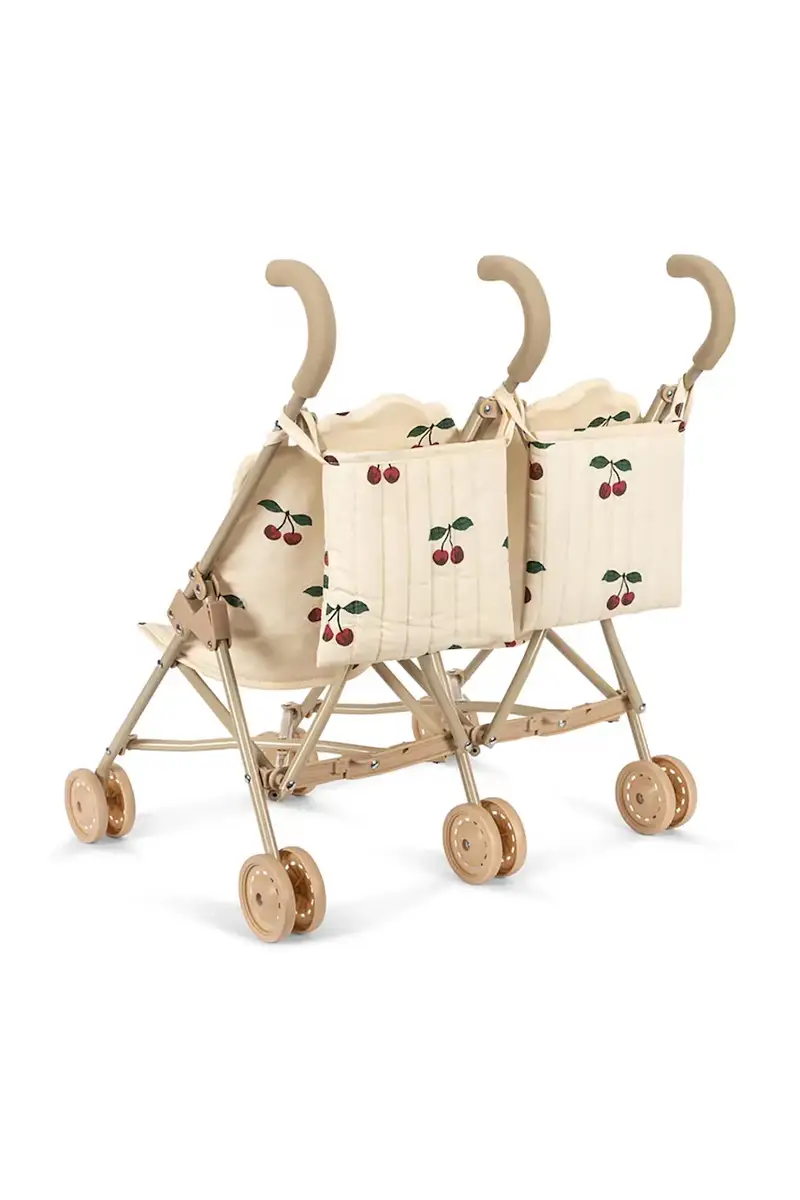 passeggino per bambole TWIN DOLL STROLLER Beige miniatura 3
