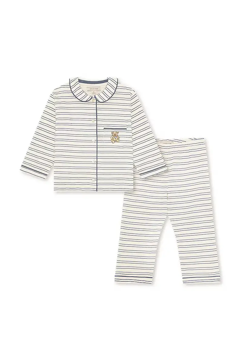 pigiama in lana bambino PIO SET GOTS Beige miniatura 2