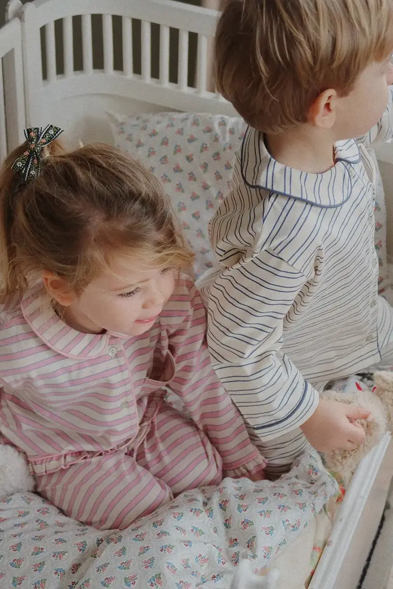 pigiama in lana bambino PIO SET GOTS Beige miniatura 5