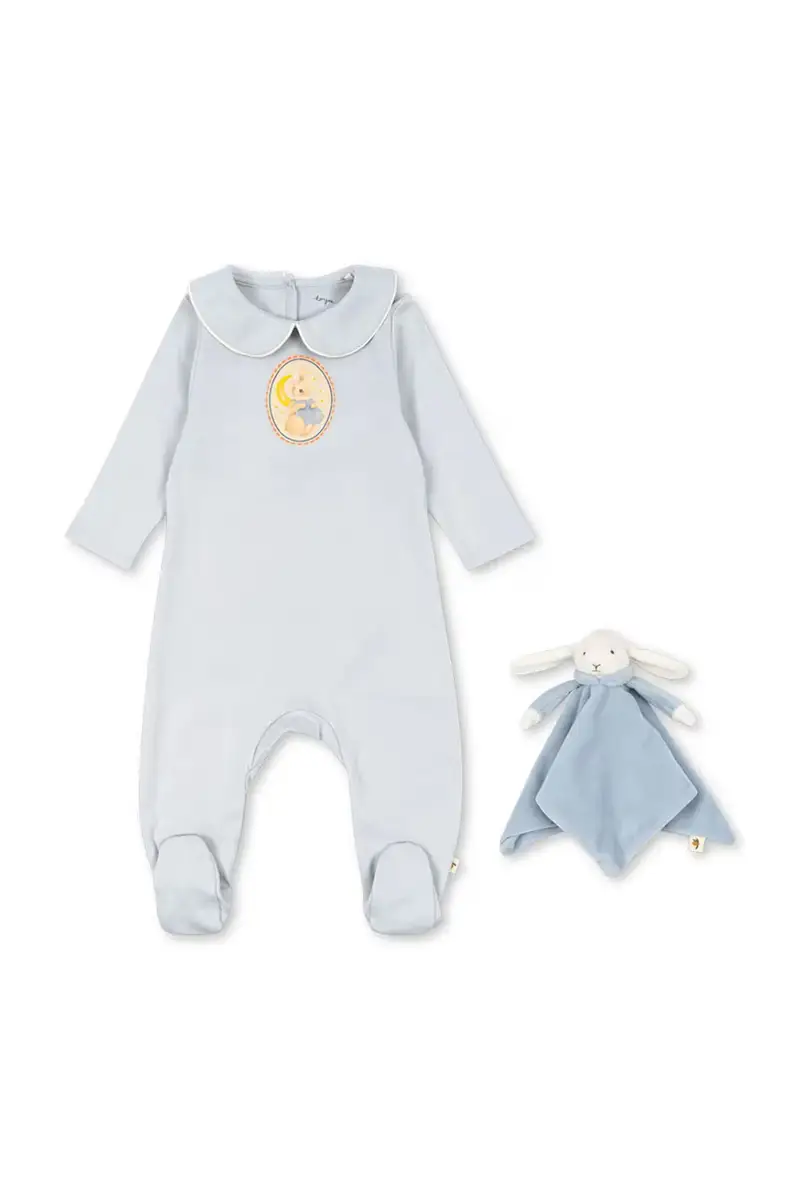 tutine e mascotte per neonati COTY GIFT SET GOTS Blu