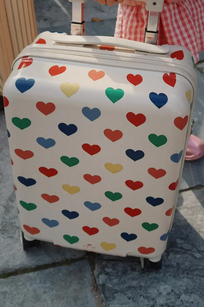 valigia TRAVEL SUITCASE colore beige KS103550