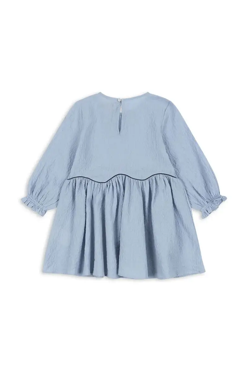 vestito bambina AVA DRESS GOTS colore blu KS104071 miniatura 2