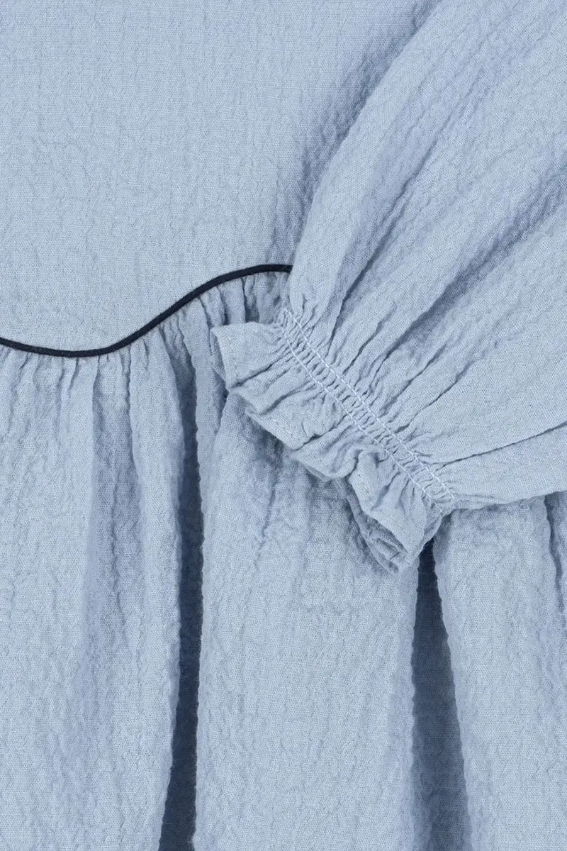 vestito bambina AVA DRESS GOTS colore blu KS104071 miniatura 5