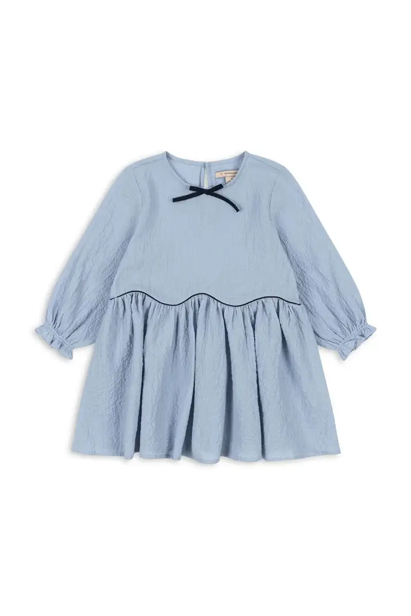vestito bambina AVA DRESS GOTS colore blu KS104071