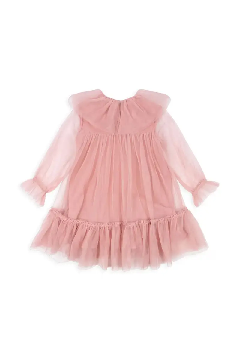 Konges Sløjd Vestito Bambina Bow Dress Rosa miniatura 2