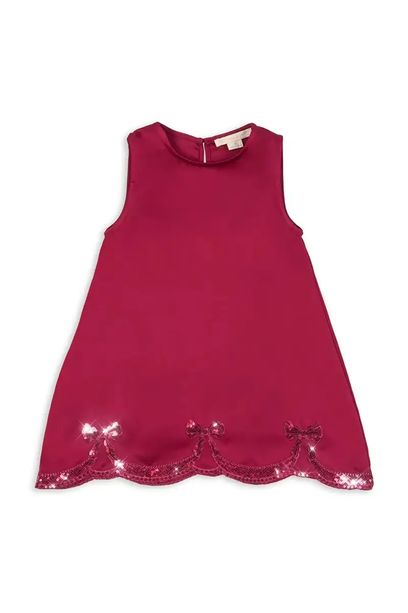 vestito bambina BOWIE DRESS Granata miniatura 2