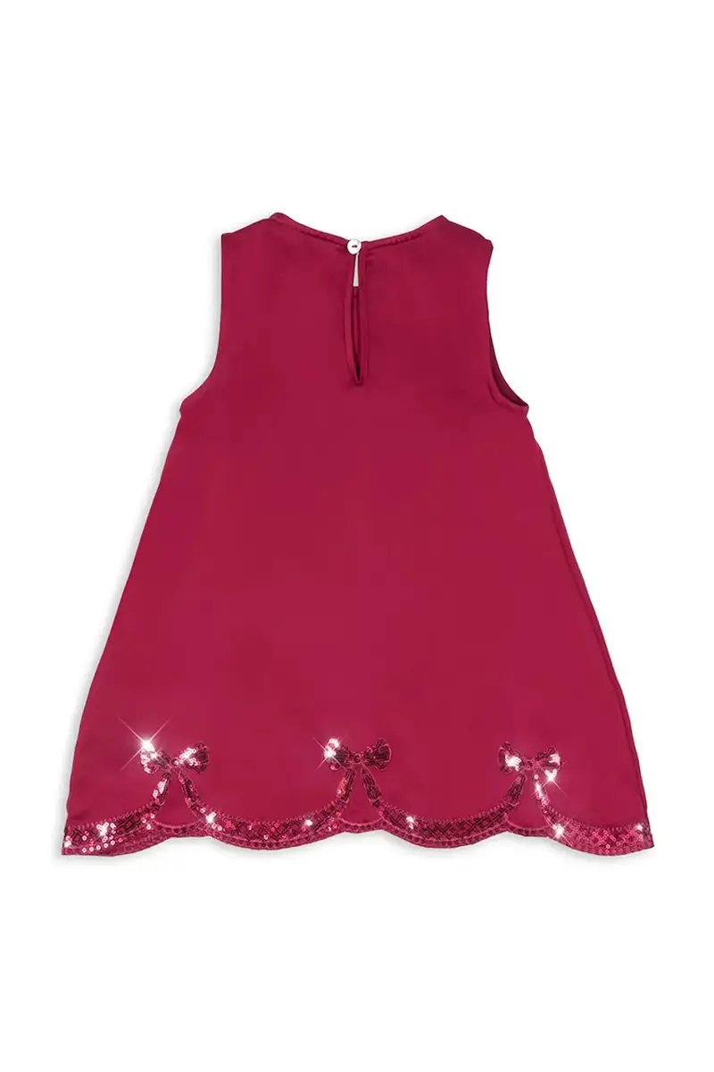 vestito bambina BOWIE DRESS Granata miniatura 3