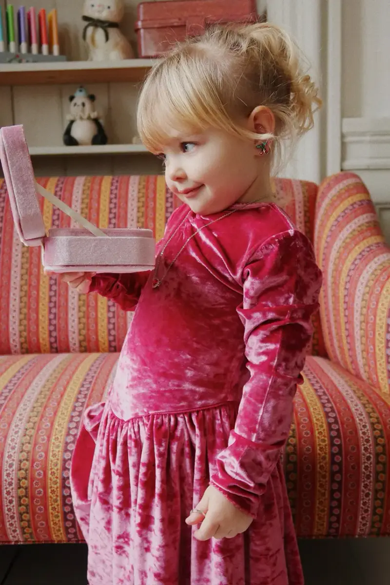 vestito bambina CARLITO DRESS GRS colore granata KS103746