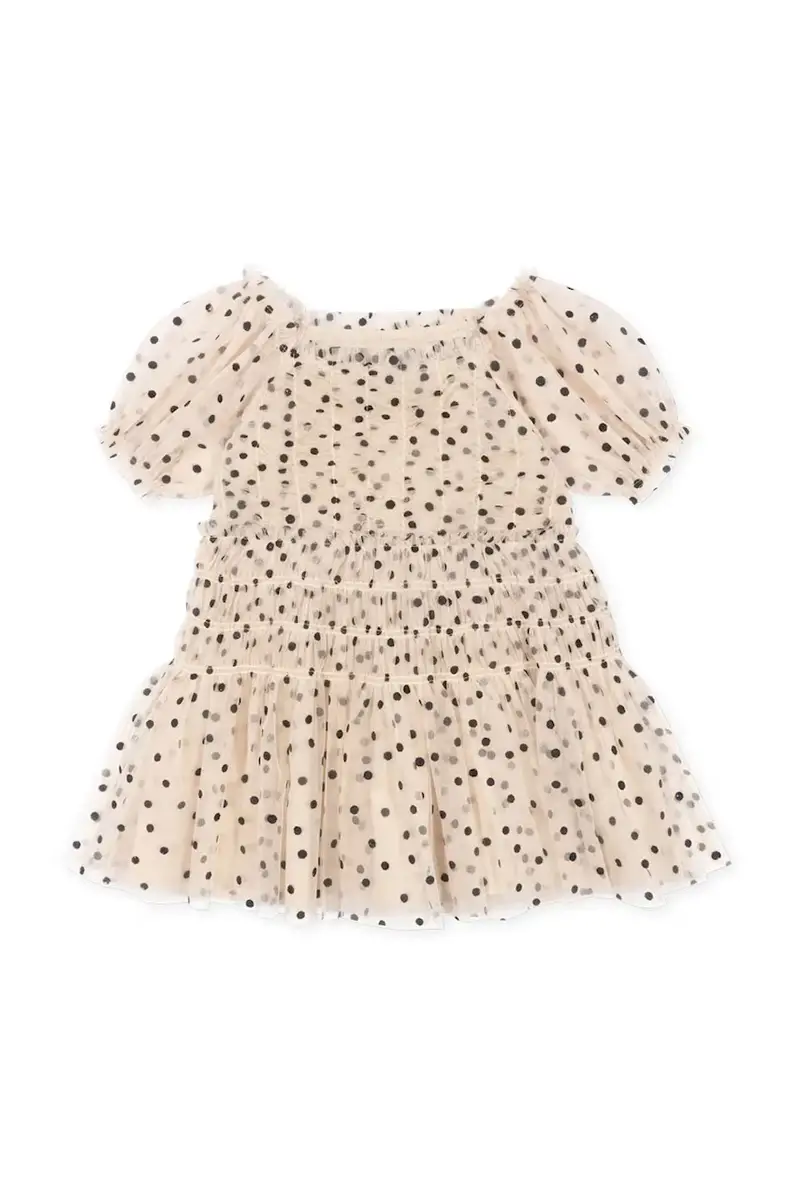 vestito bambina CHARLENE DRESS colore beige KS102726 miniatura 3