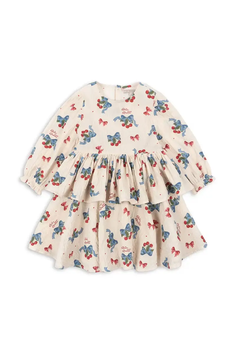 vestito bambina ELIN DRESS GOTS colore beige KS103794