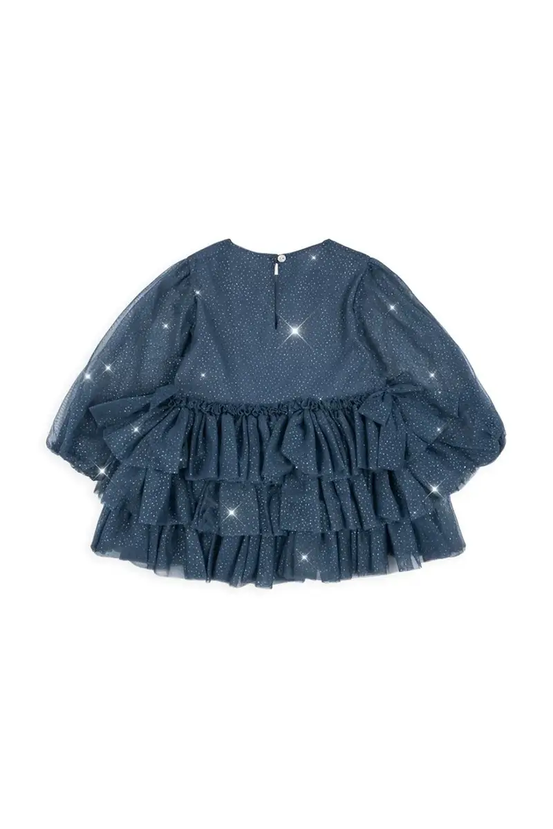 vestito bambina FAY DRESS GRS colore blu navy KS103807 miniatura 2