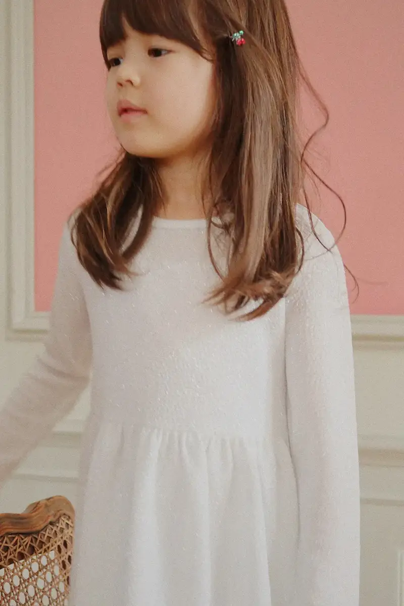 vestito bambina LOLA DRESS GRS Bianco