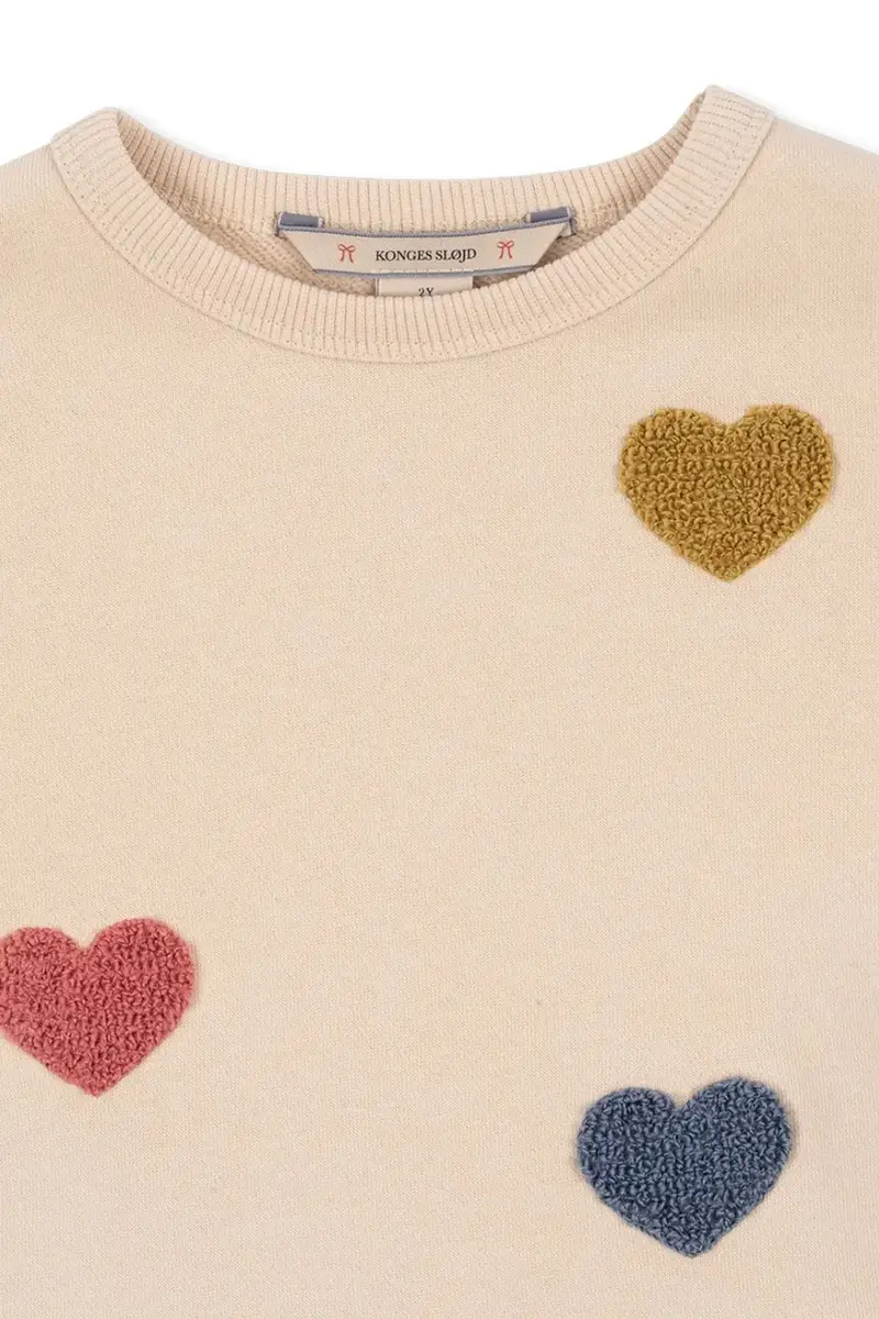 vestito bambina LOU TERRY SWEAT DRESS OCS colore beige KS103869 miniatura 3