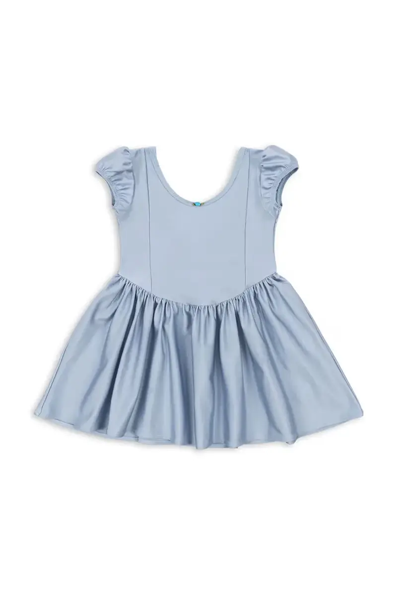 vestito bambina MOUSSE PUFF DRESS colore blu KS103928 miniatura 2