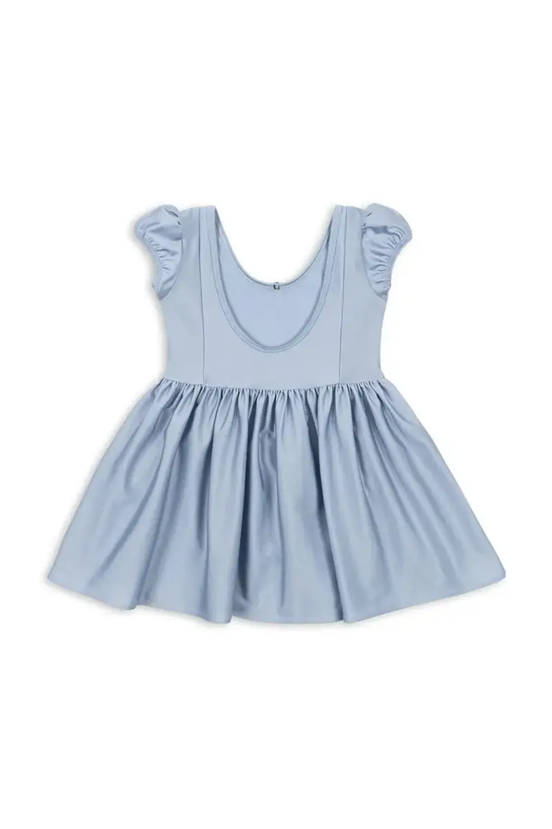 vestito bambina MOUSSE PUFF DRESS colore blu KS103928 miniatura 3
