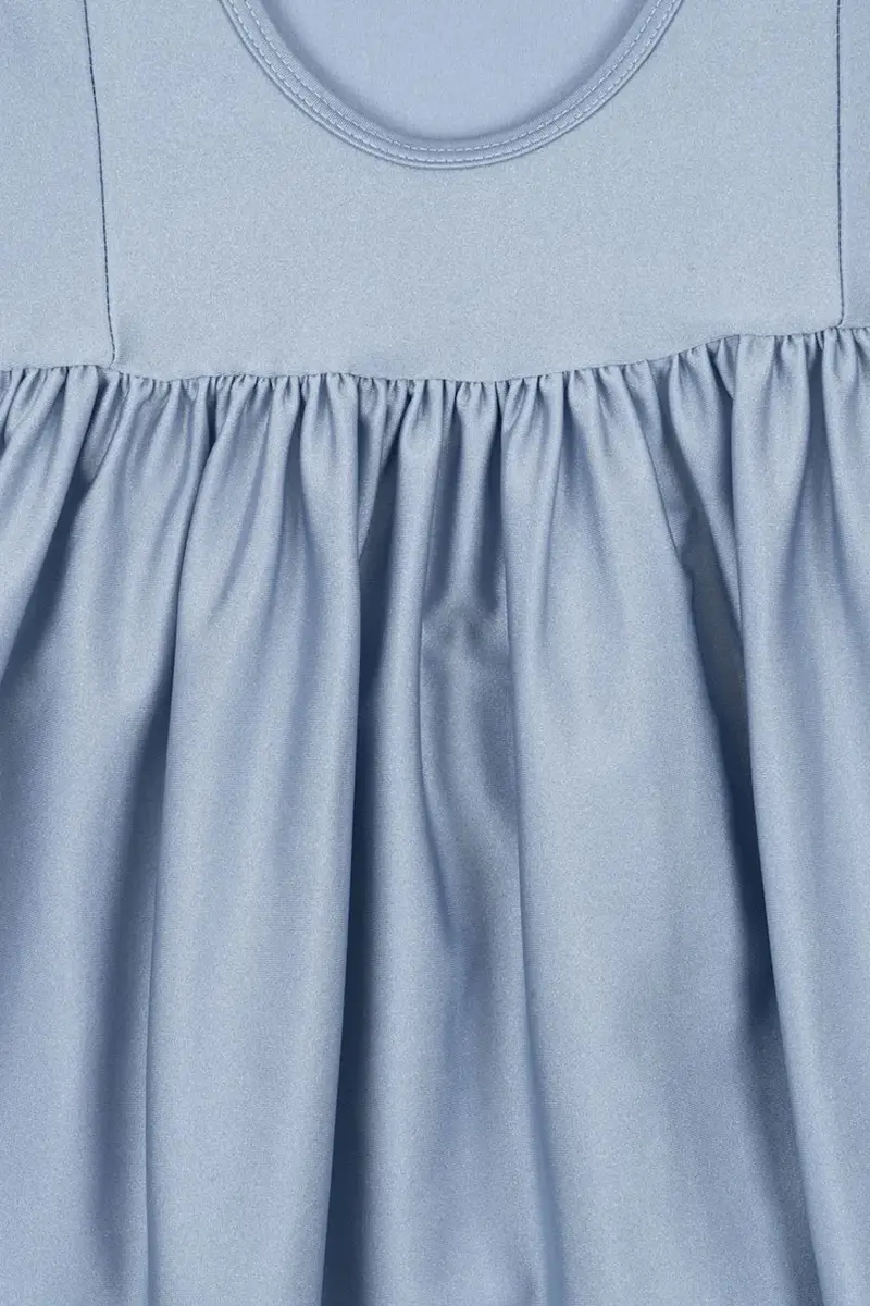 vestito bambina MOUSSE PUFF DRESS colore blu KS103928 miniatura 4