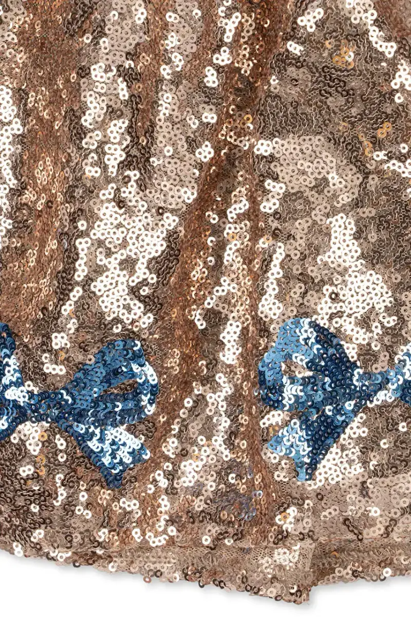 vestito bambina STARLA SEQUIN DRESS colore oro KS103990 miniatura 3