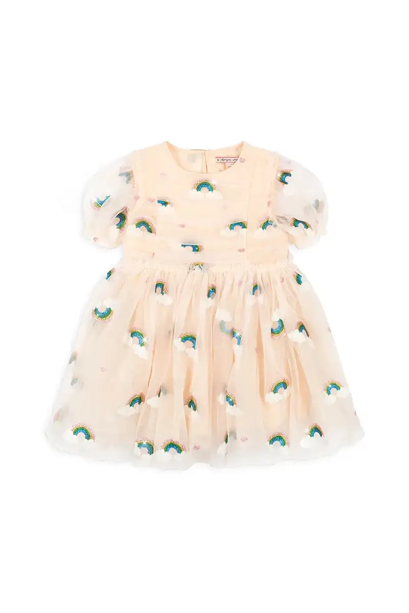 vestito bambina TULLIE DRESS colore beige KS104020 miniatura 2