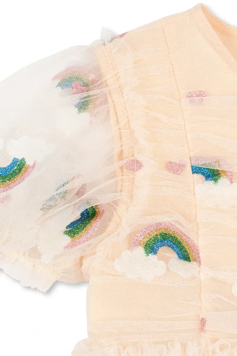 vestito bambina TULLIE DRESS colore beige KS104020 miniatura 5