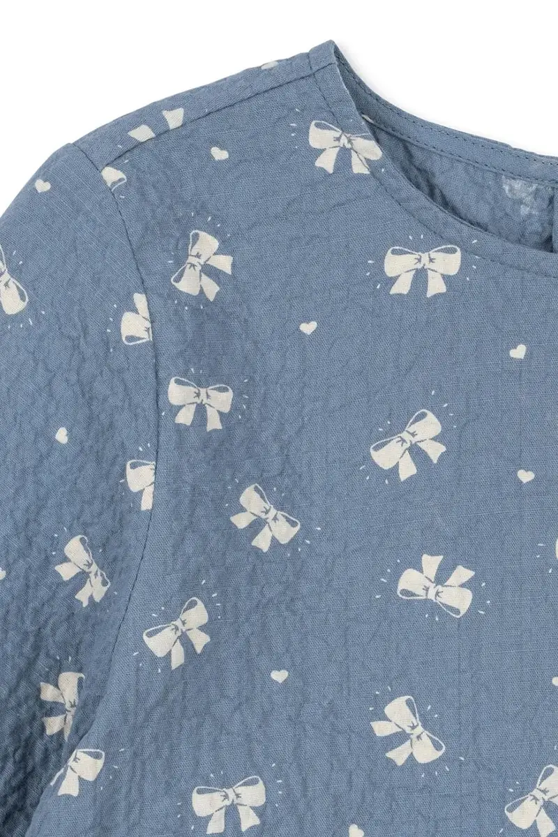 vestito bambina VIDA DRESS GOTS colore blu KS104033 miniatura 4