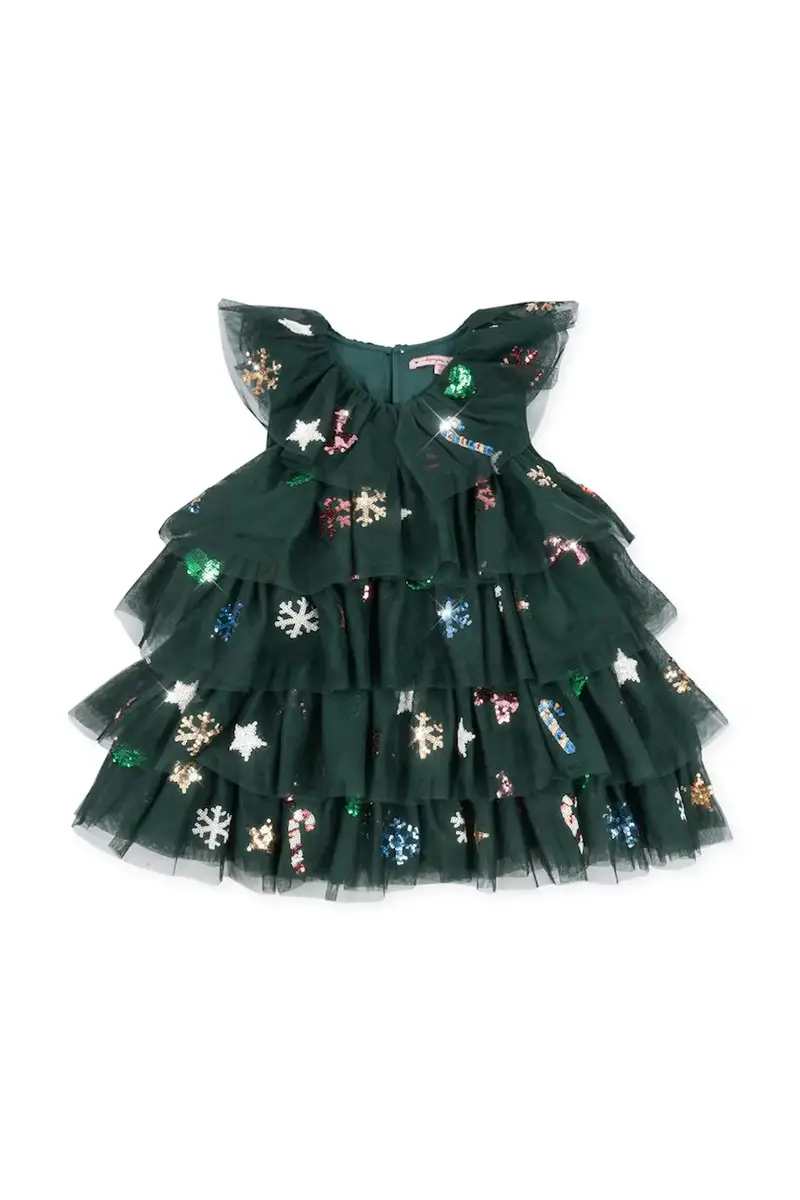 vestito bambina YVONNE CHRISTMAS DRESS Verde miniatura 2