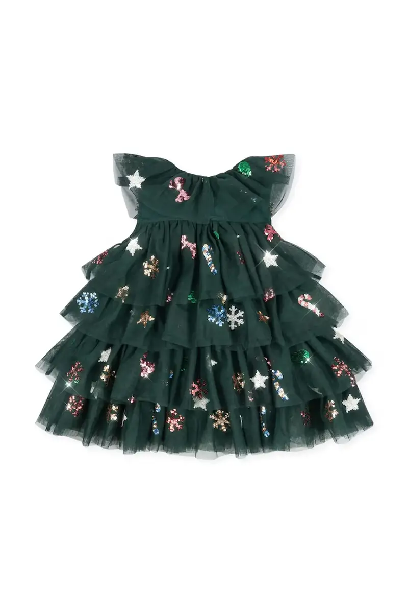 vestito bambina YVONNE CHRISTMAS DRESS Verde miniatura 3