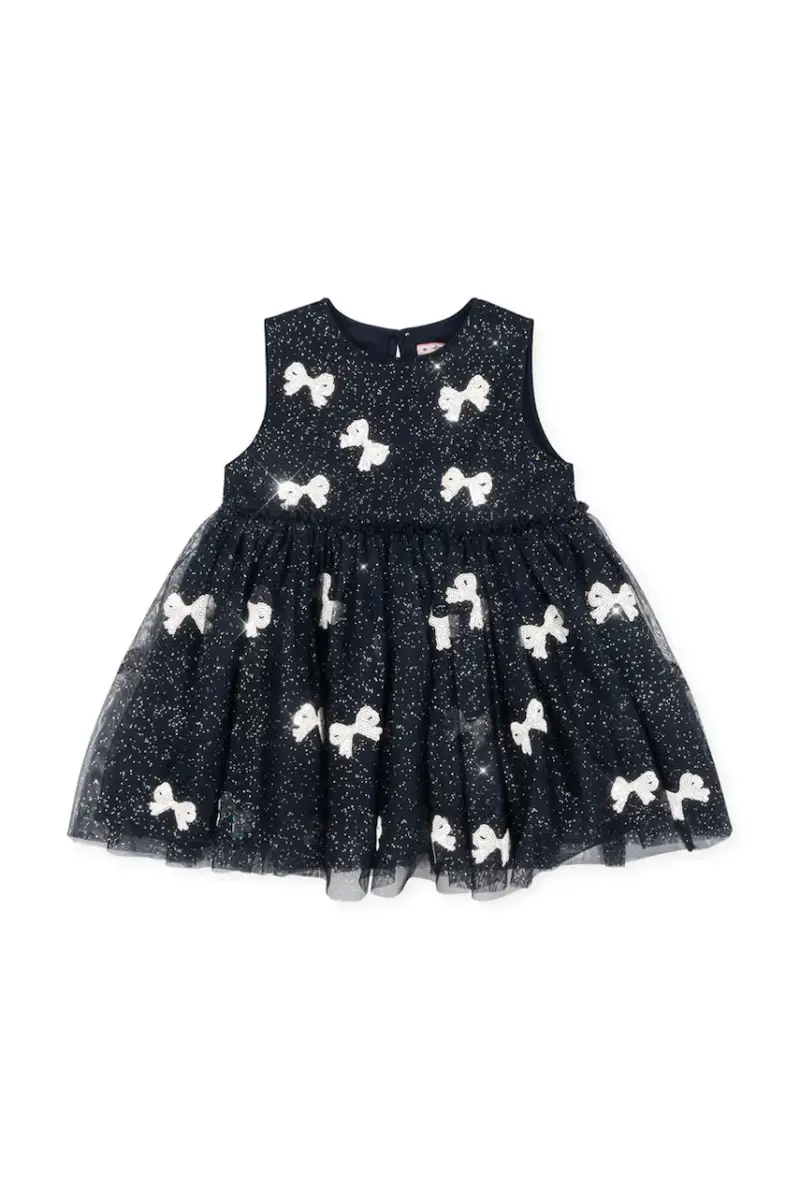 vestito bambina YVONNE DRESS Blu navy miniatura 2