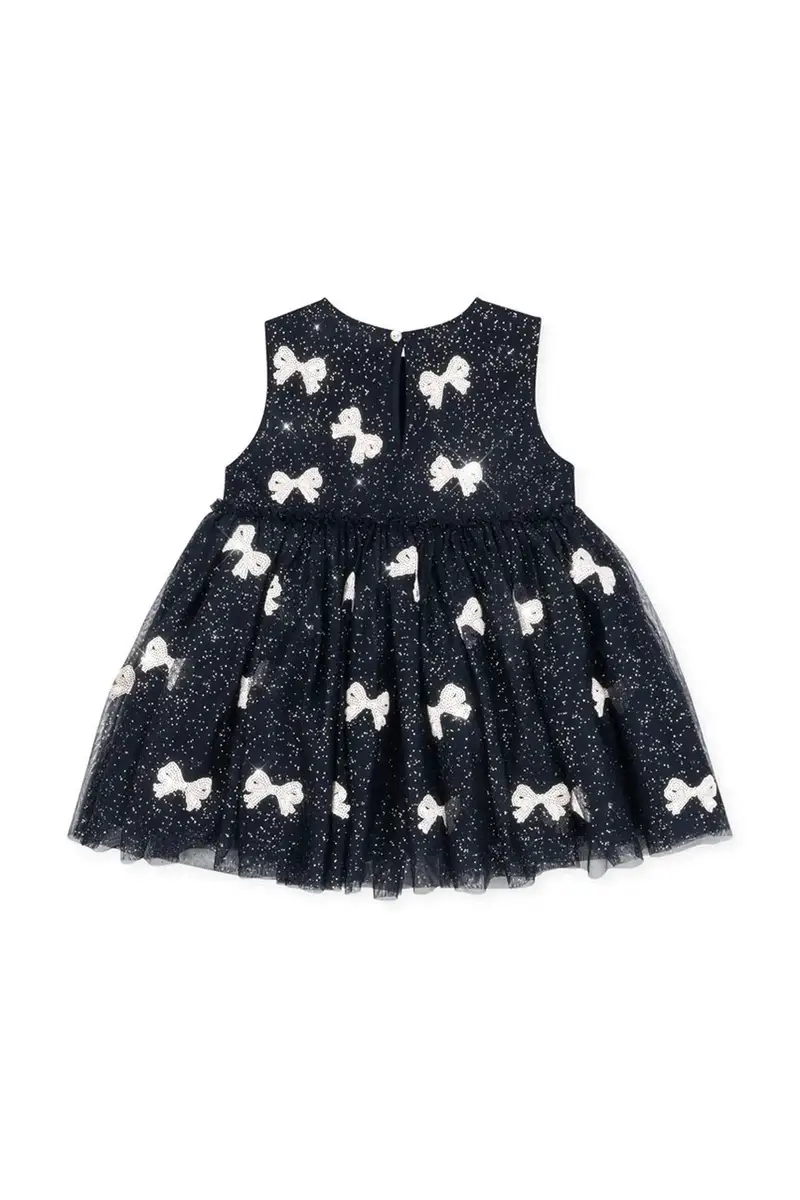 vestito bambina YVONNE DRESS Blu navy miniatura 3
