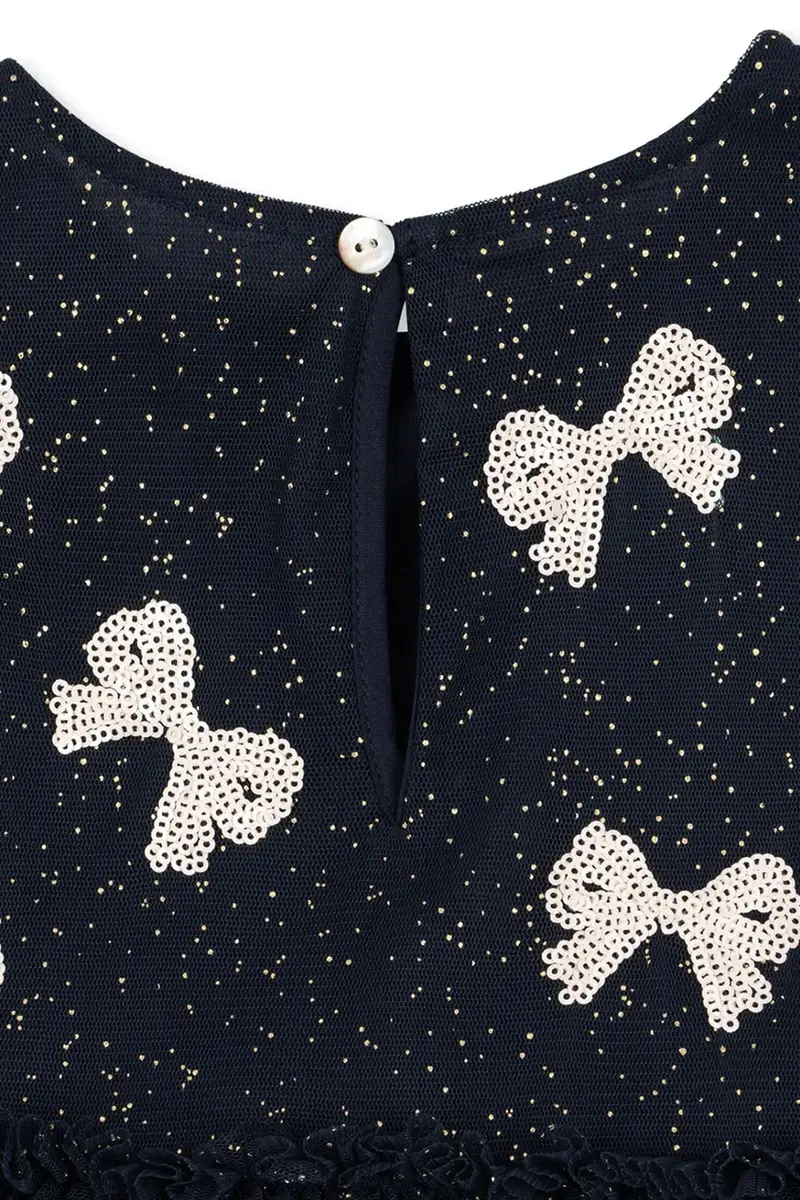 vestito bambina YVONNE DRESS Blu navy miniatura 4