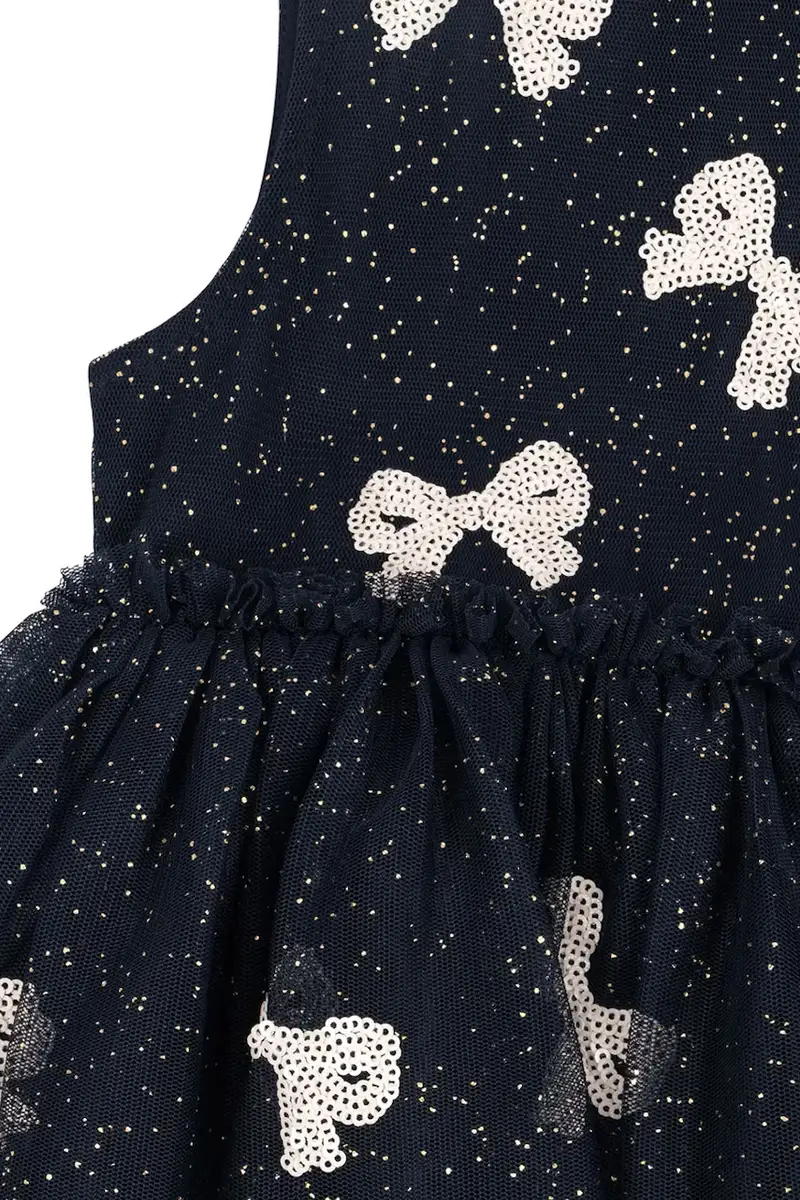 vestito bambina YVONNE DRESS Blu navy miniatura 5